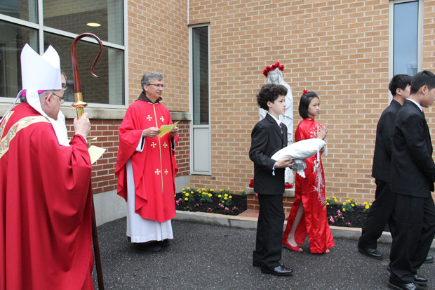 Archbishop Charles Chaput at Holy Redeemer Parish in Philadelphia